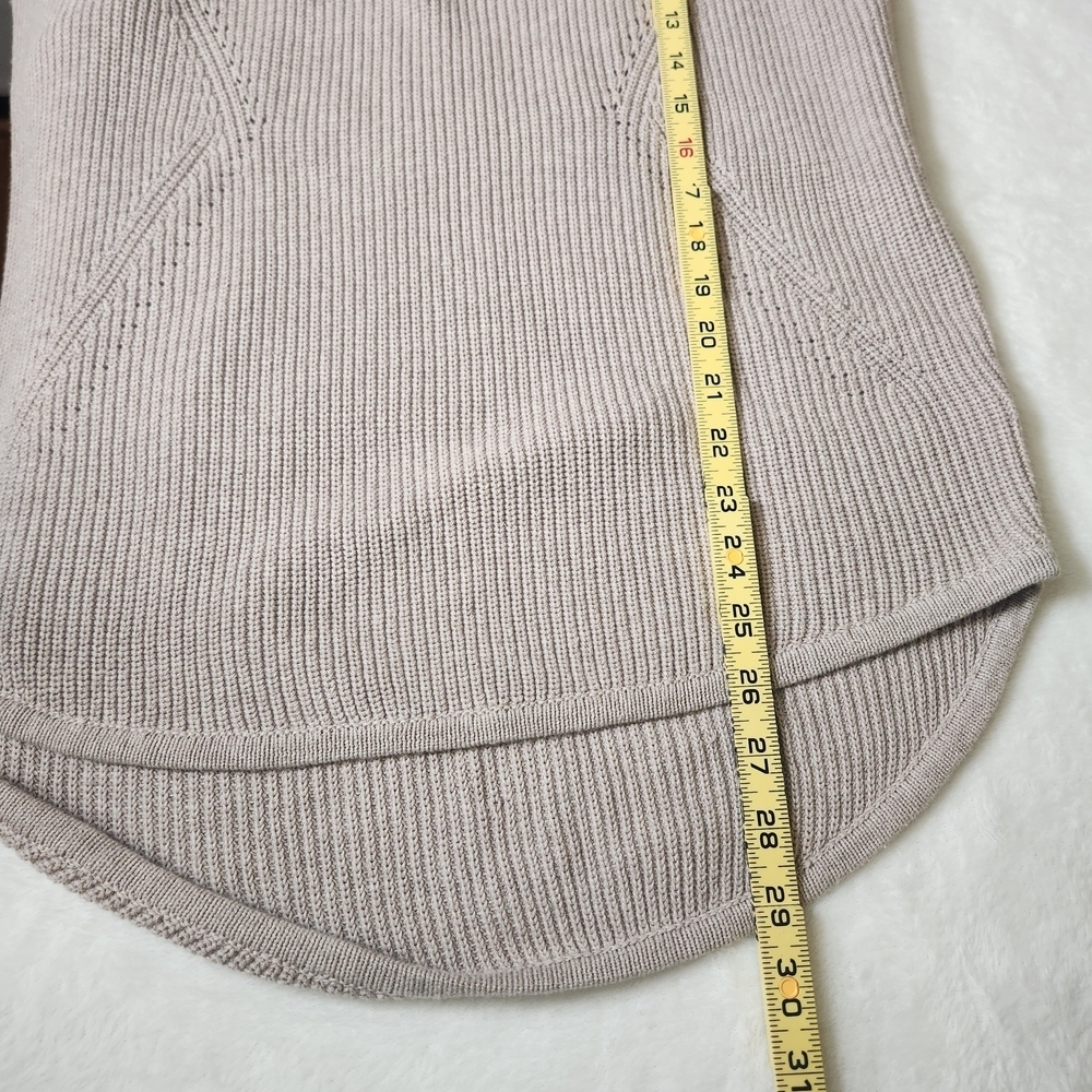 Express Women's V-Neck Sweater - Light Brown 100% Coton - Picture 8 of 11